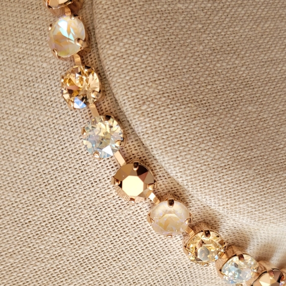 Austrian Crystal Tennis Bracelet in Rose Gold - Picture 6 of 11